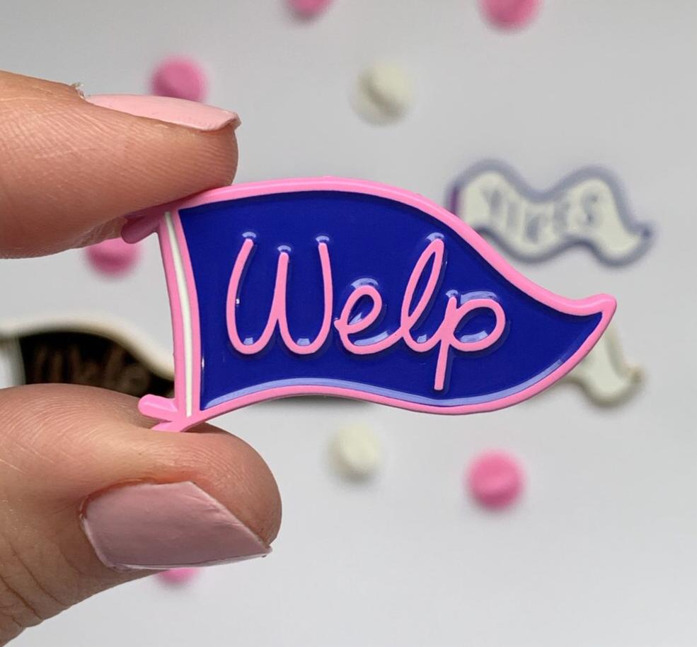 Welp - Mini Moods Vol. 1 - Enamel Pin - Two Variants - Pennant Pin