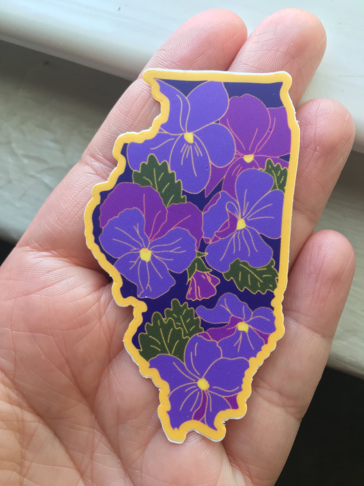 Illinois Violet - Vinyl Sticker