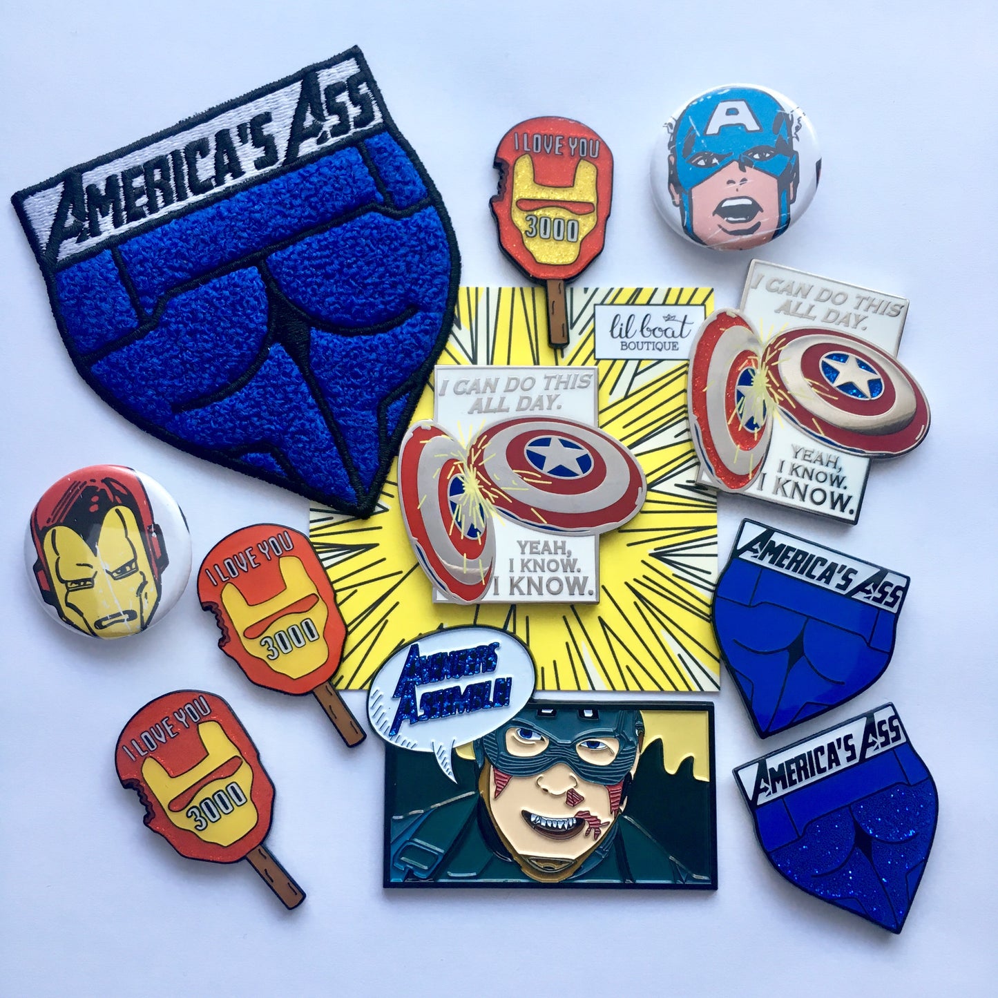 America's Ass - Enamel Pin - Avengers Endgame Captain America