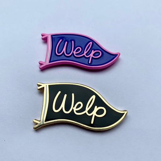 Welp - Mini Moods Vol. 1 - Enamel Pin - Two Variants - Pennant Pin