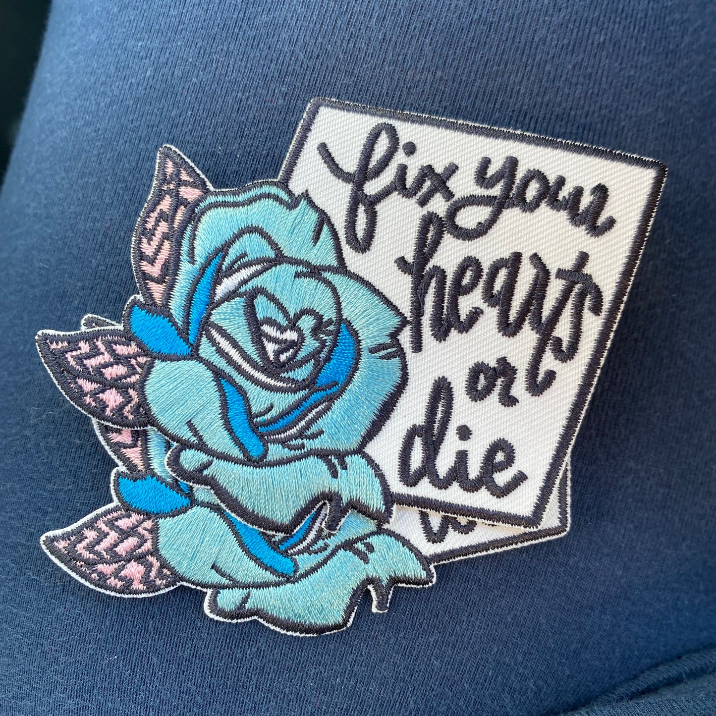 Fix Your Hearts or Die - Embroidered Patch