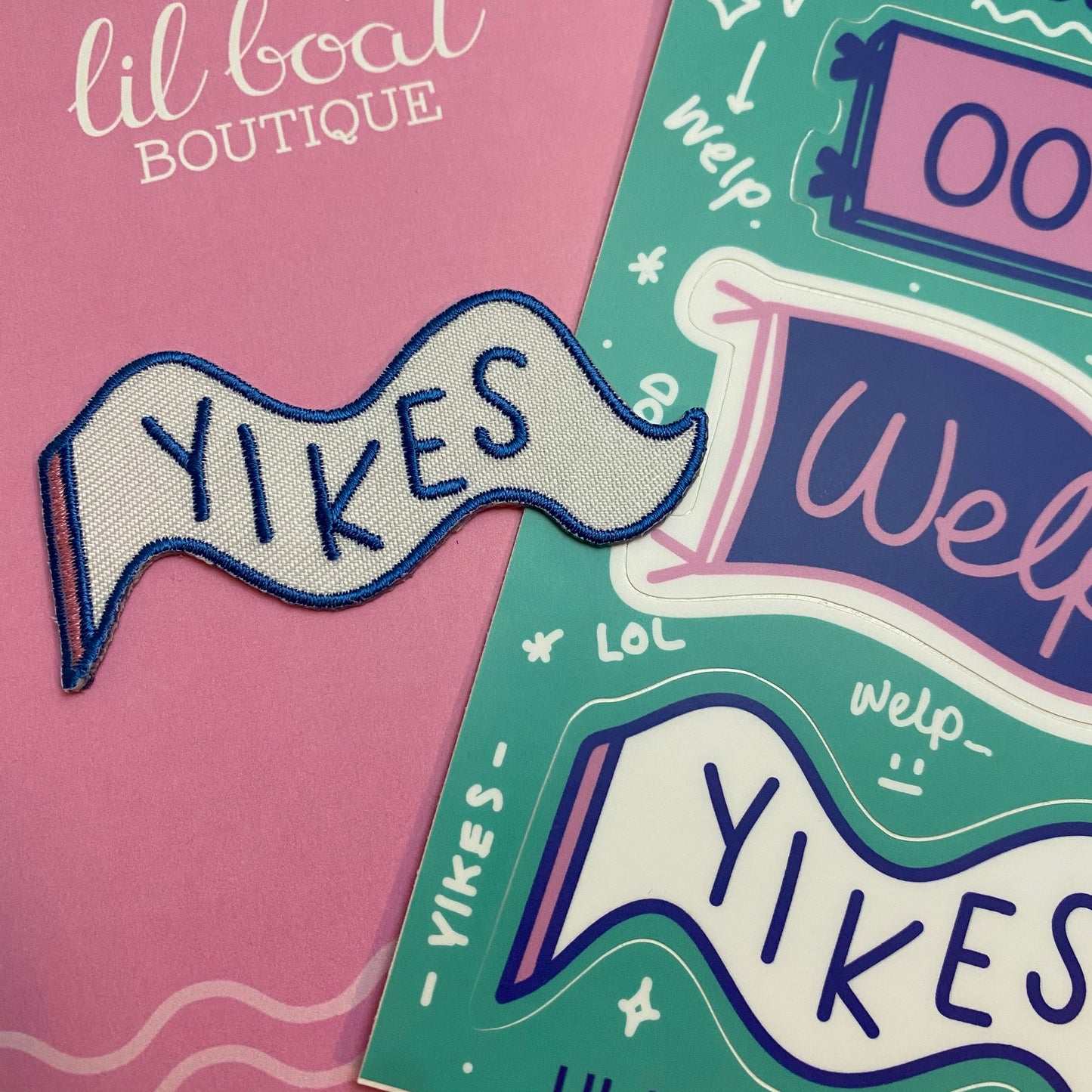 Yikes pennant - Embroidered Patch - Mini Moods Vol. 1