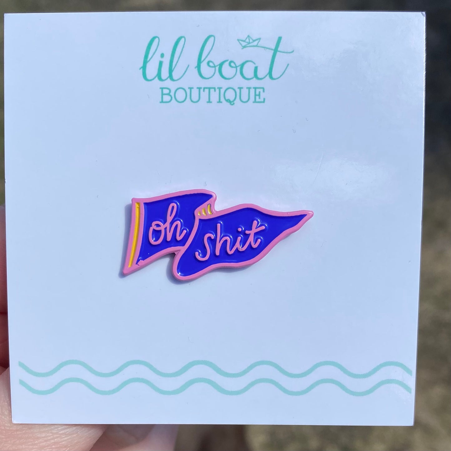 Oh Shit Enamel Pin - Two Variants - Mini Moods Vol. 2 Hard Enamel Soft Enamel