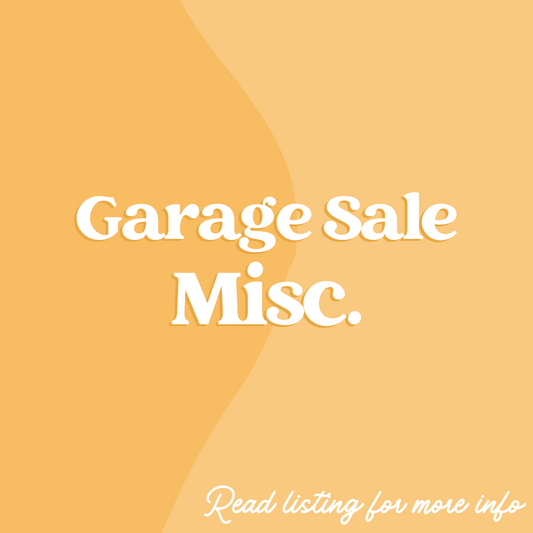 Garage Sale: Misc. Items and Accessories