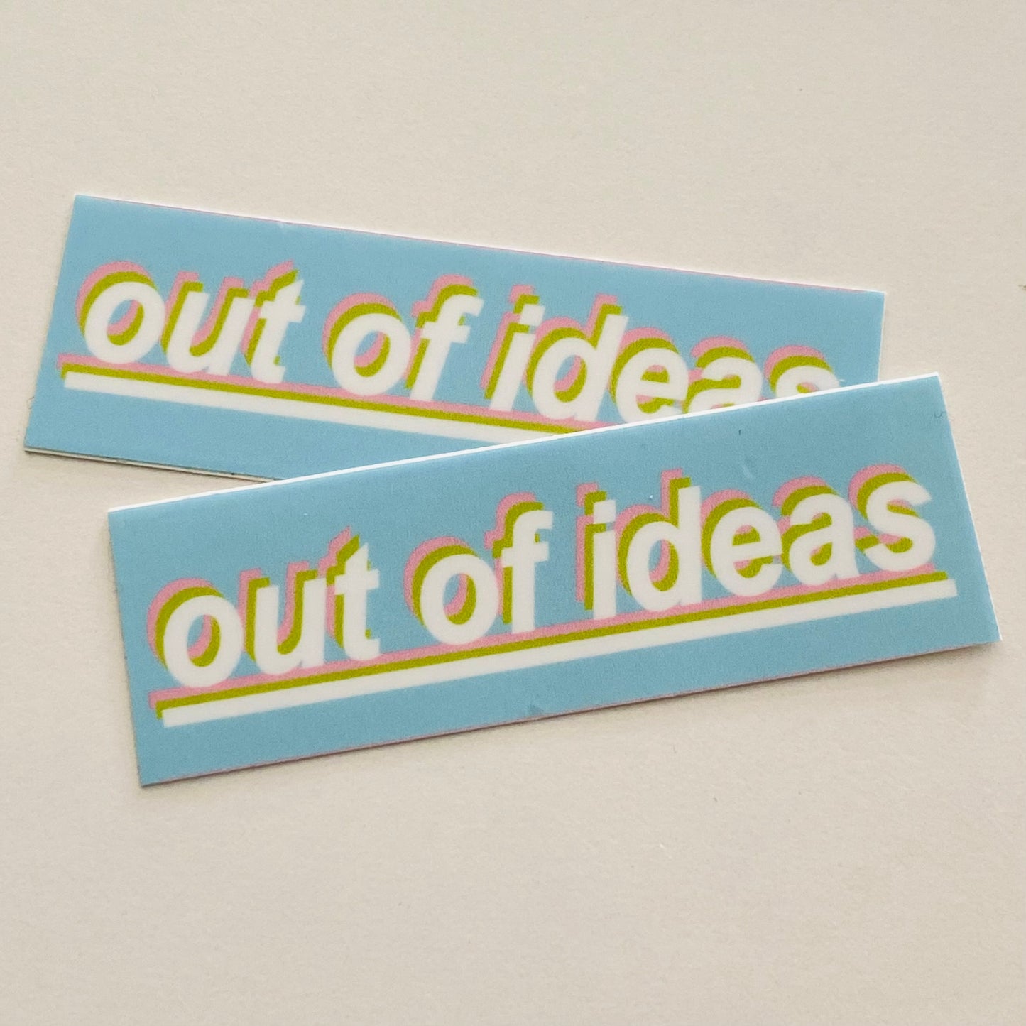 Out of Ideas Vinyl Sticker