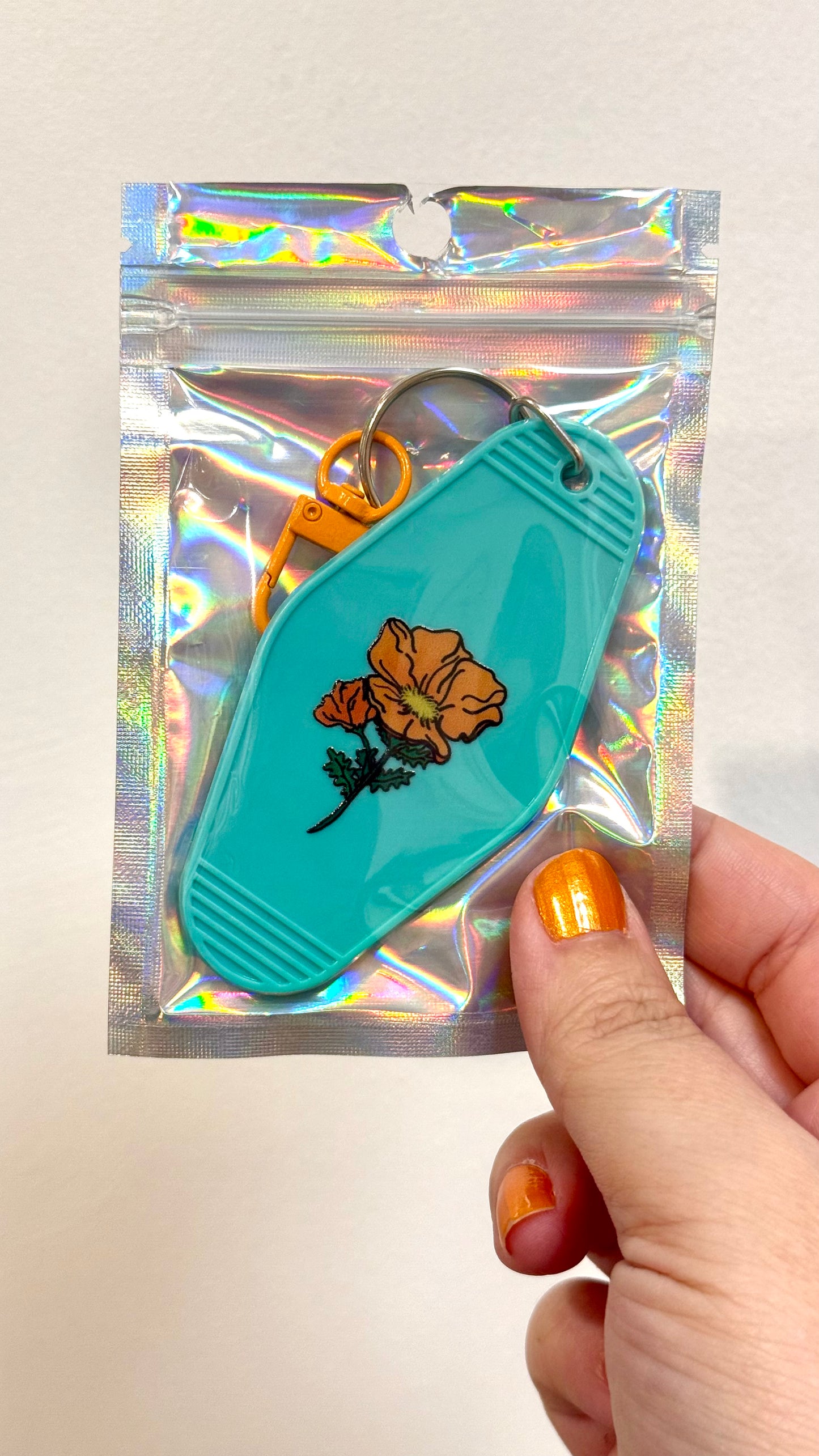Pink Peony Motel Keychain