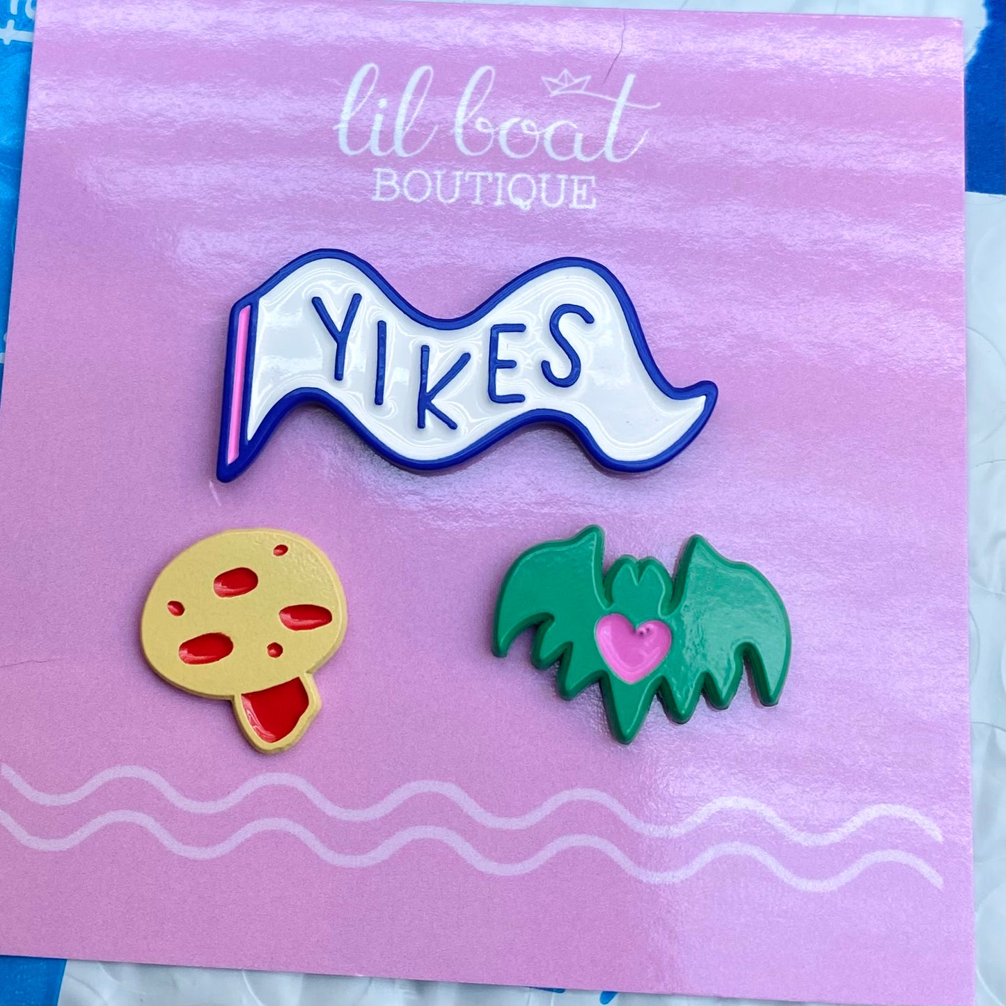 Yikes - Mini Moods Vol. 1 - Enamel Pin - Two Variants - Pennant Pin