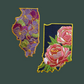 Illinois Violet - State Flower Embroidered Patch