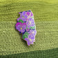 Illinois Violet - State Flower Hard Enamel Pin