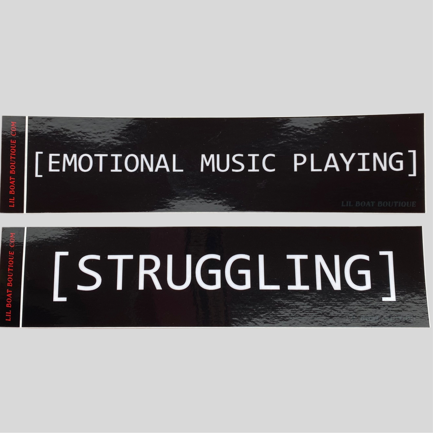 STRUGGLING - Bumper Sticker - CC closed captions [STRUGGLING]