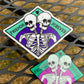 Friends Forever - Party Variant - Spooky Halloween Skeleton Enamel Pin