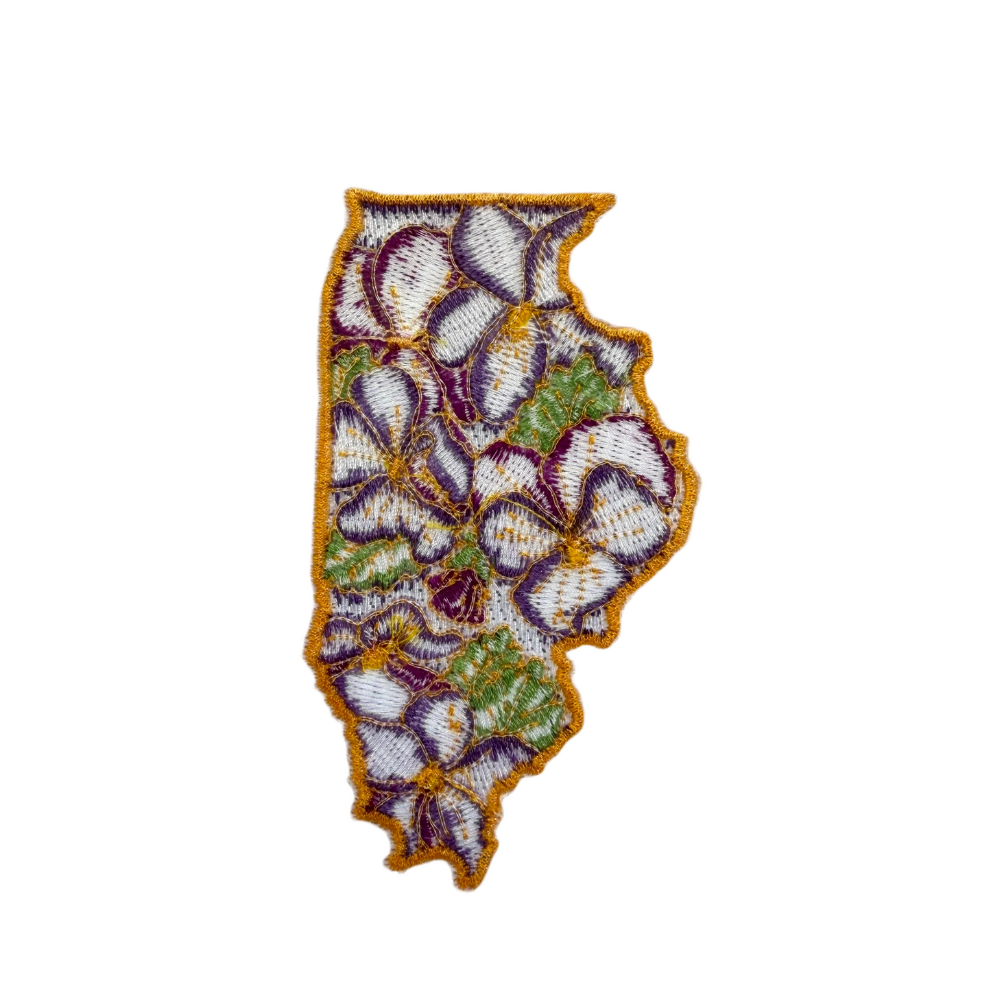 Illinois Violet - State Flower Embroidered Patch