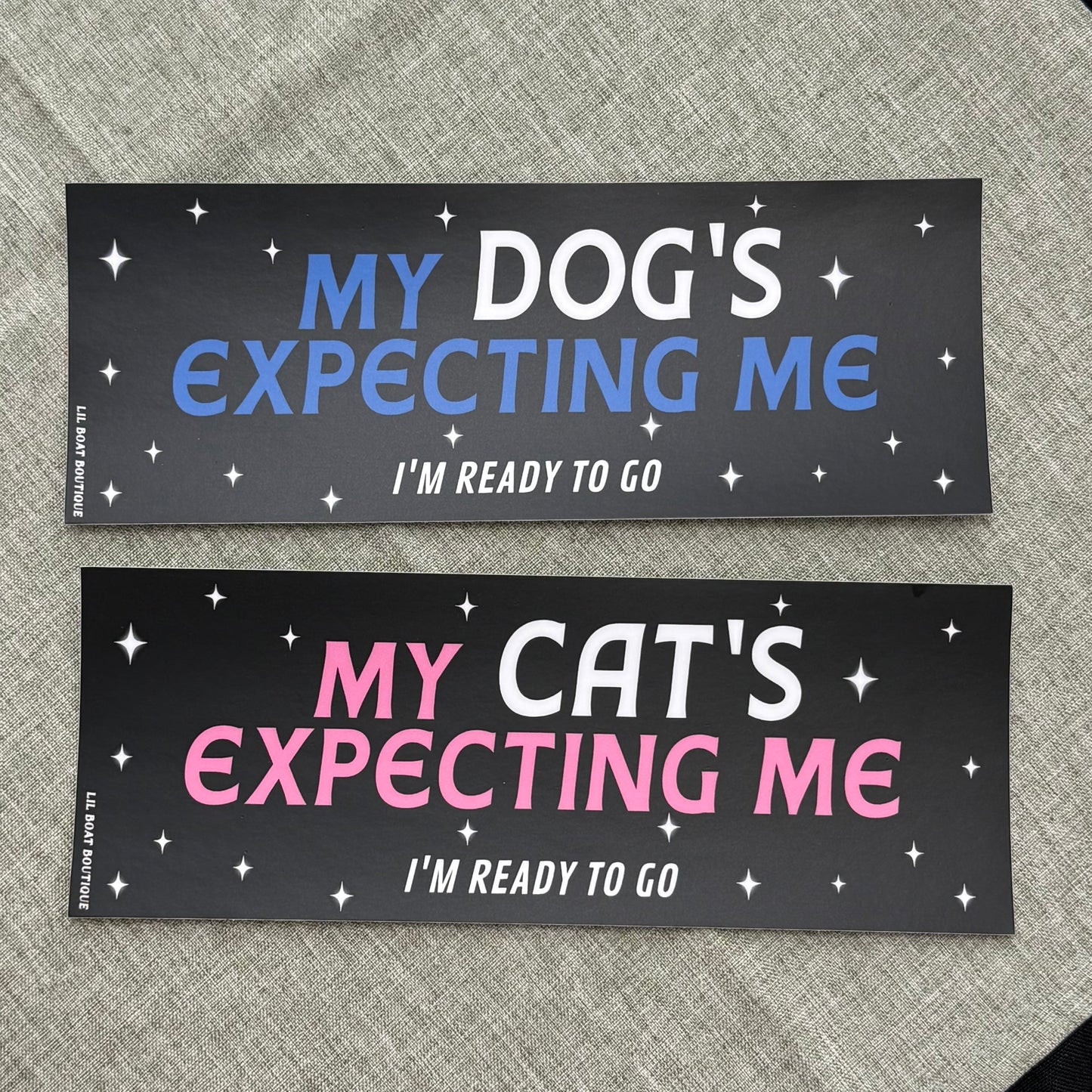 My Cat's Expecting Me (matte) - Bumper Sticker
