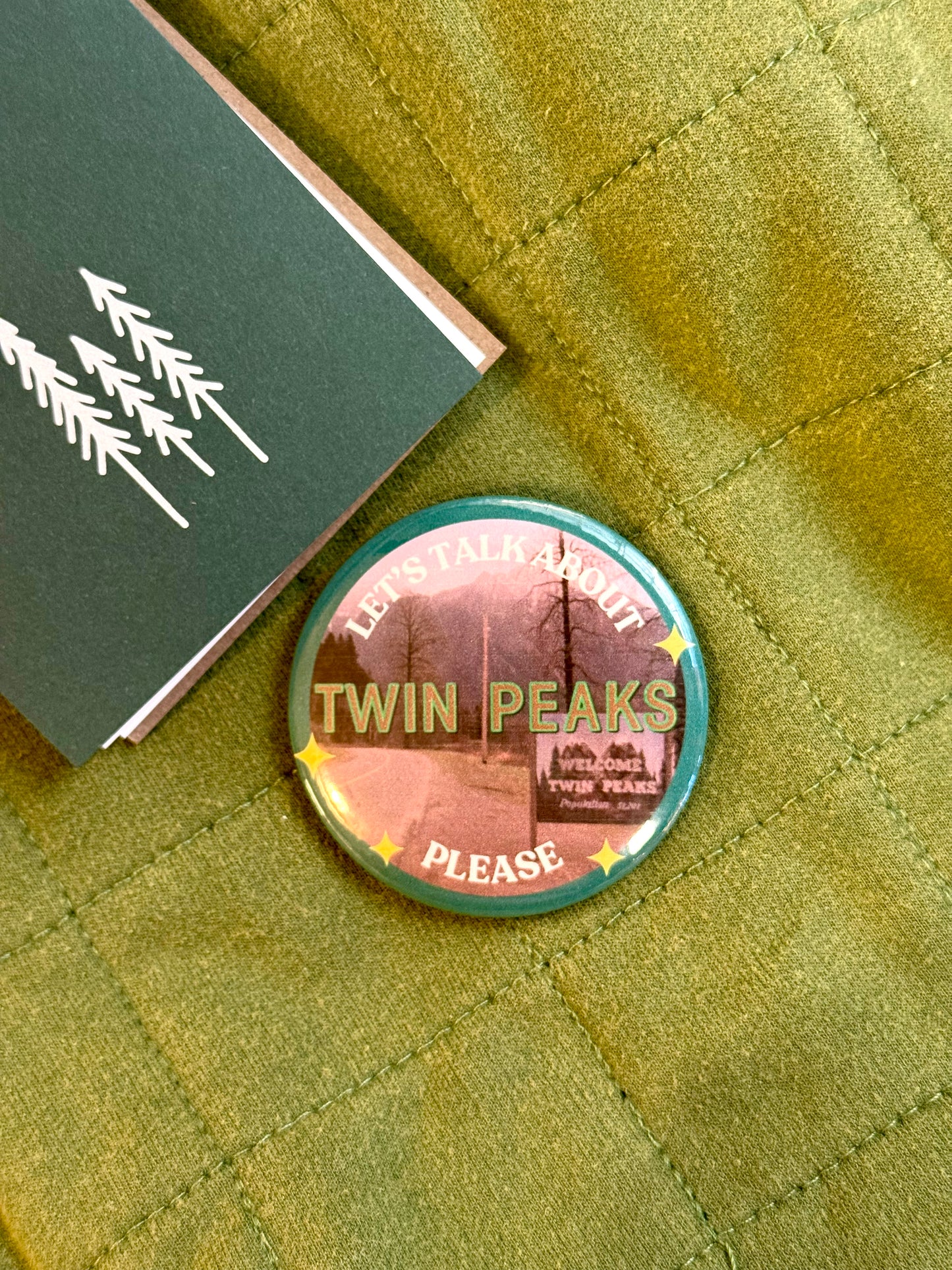 Let’s Talk About Twin Peaks 2.25” Button