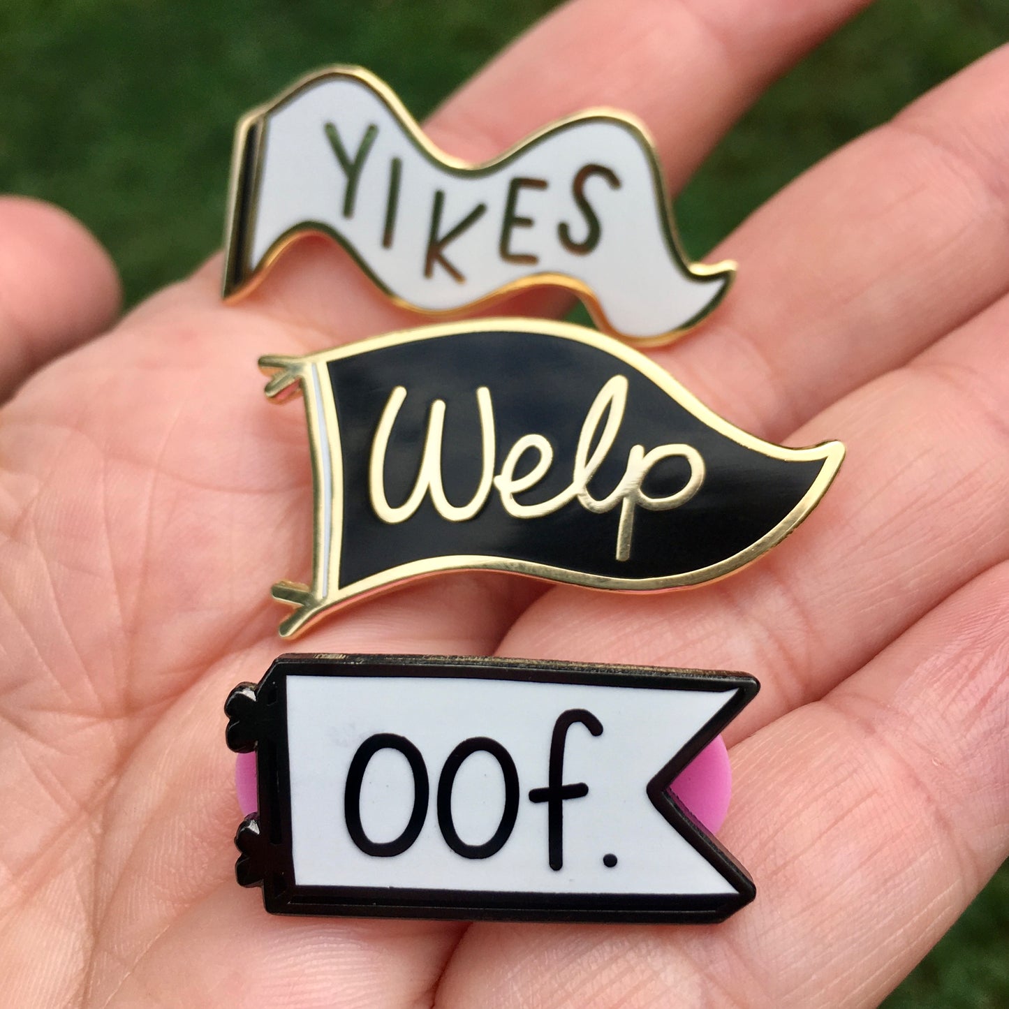 Oof - Enamel Pin - Two Variants - Mini Moods v1