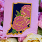 Indiana Peony v 1.5 - State Flower Embroidered Patch