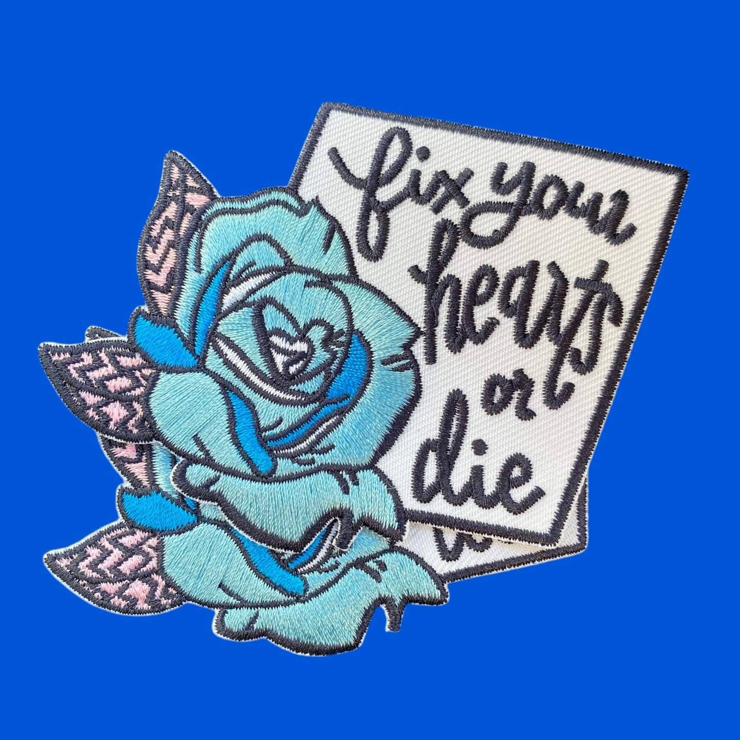 Fix Your Hearts or Die - Embroidered Patch