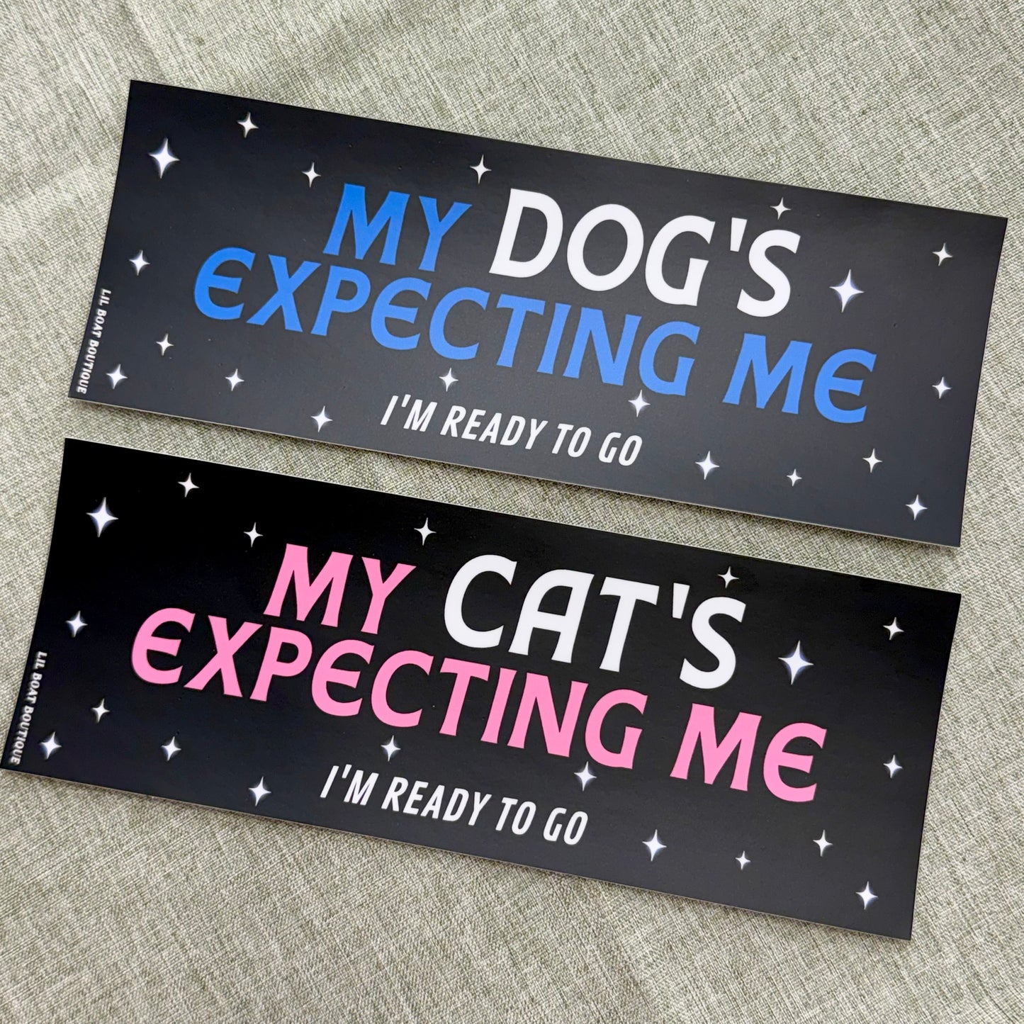 My Cat's Expecting Me (matte) - Bumper Sticker