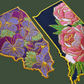 Illinois Violet - State Flower Embroidered Patch