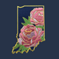 Indiana Peony - State Flower Embroidered Patch