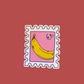 Banana 69c Stamp Vinyl Sticker