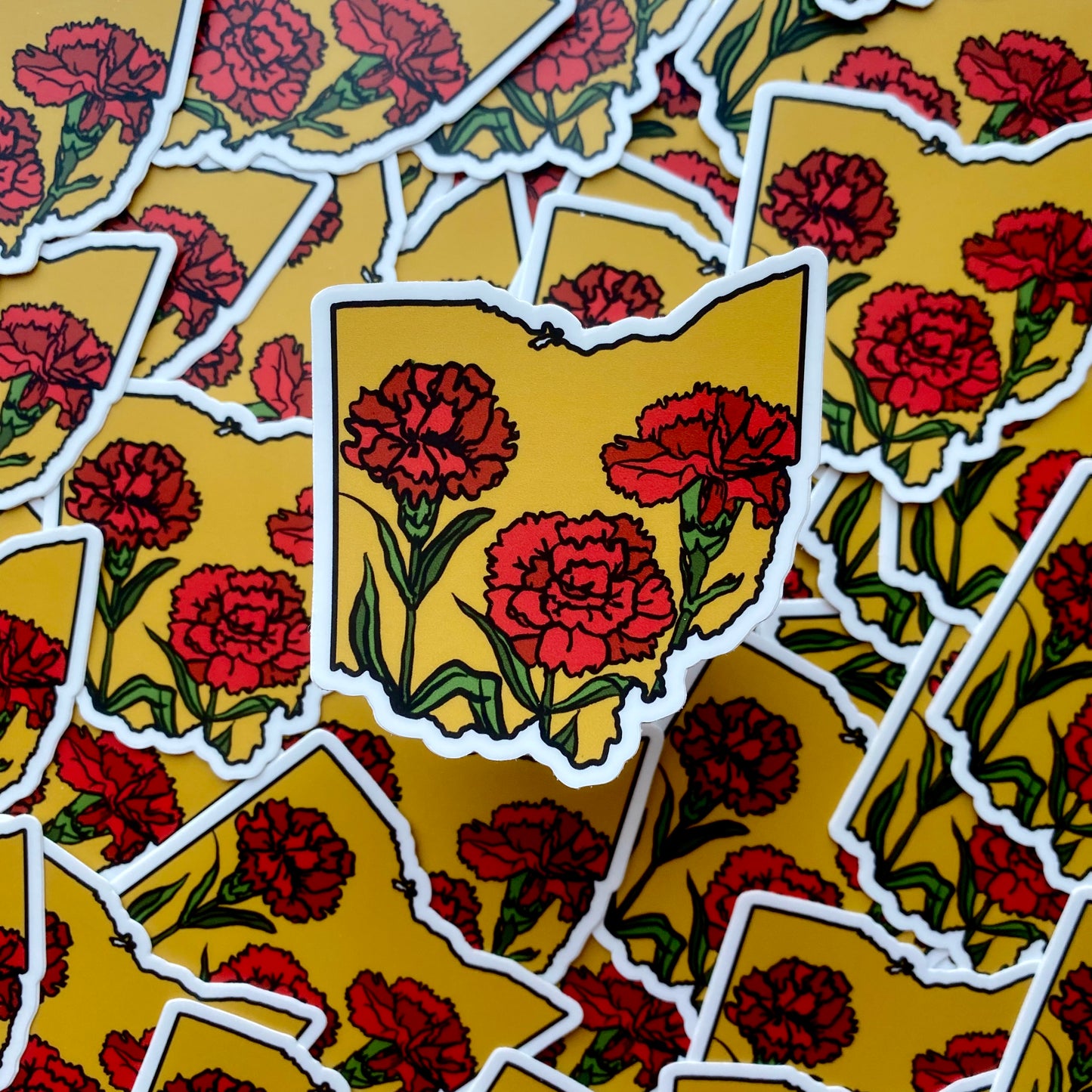 Ohio Carnation Sticker Early Version - Limited