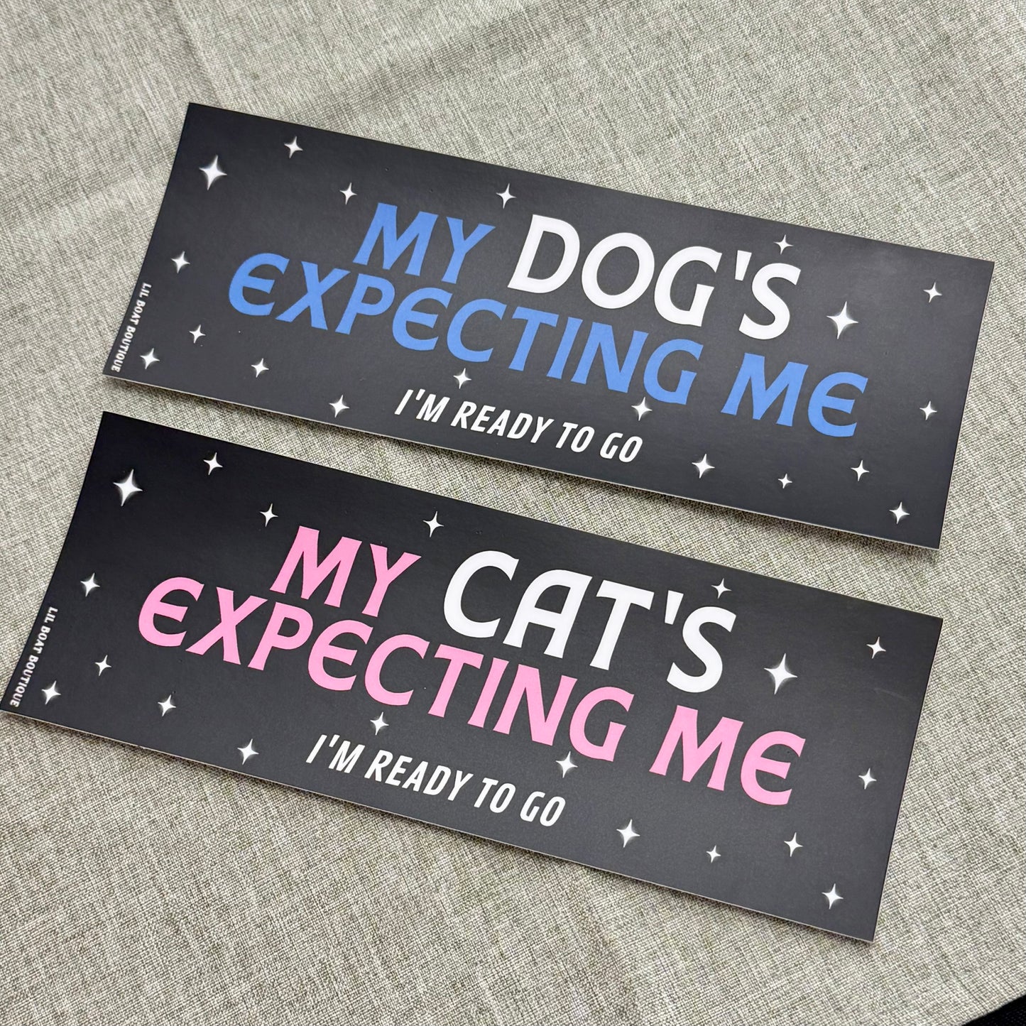 My Cat's Expecting Me (matte) - Bumper Sticker