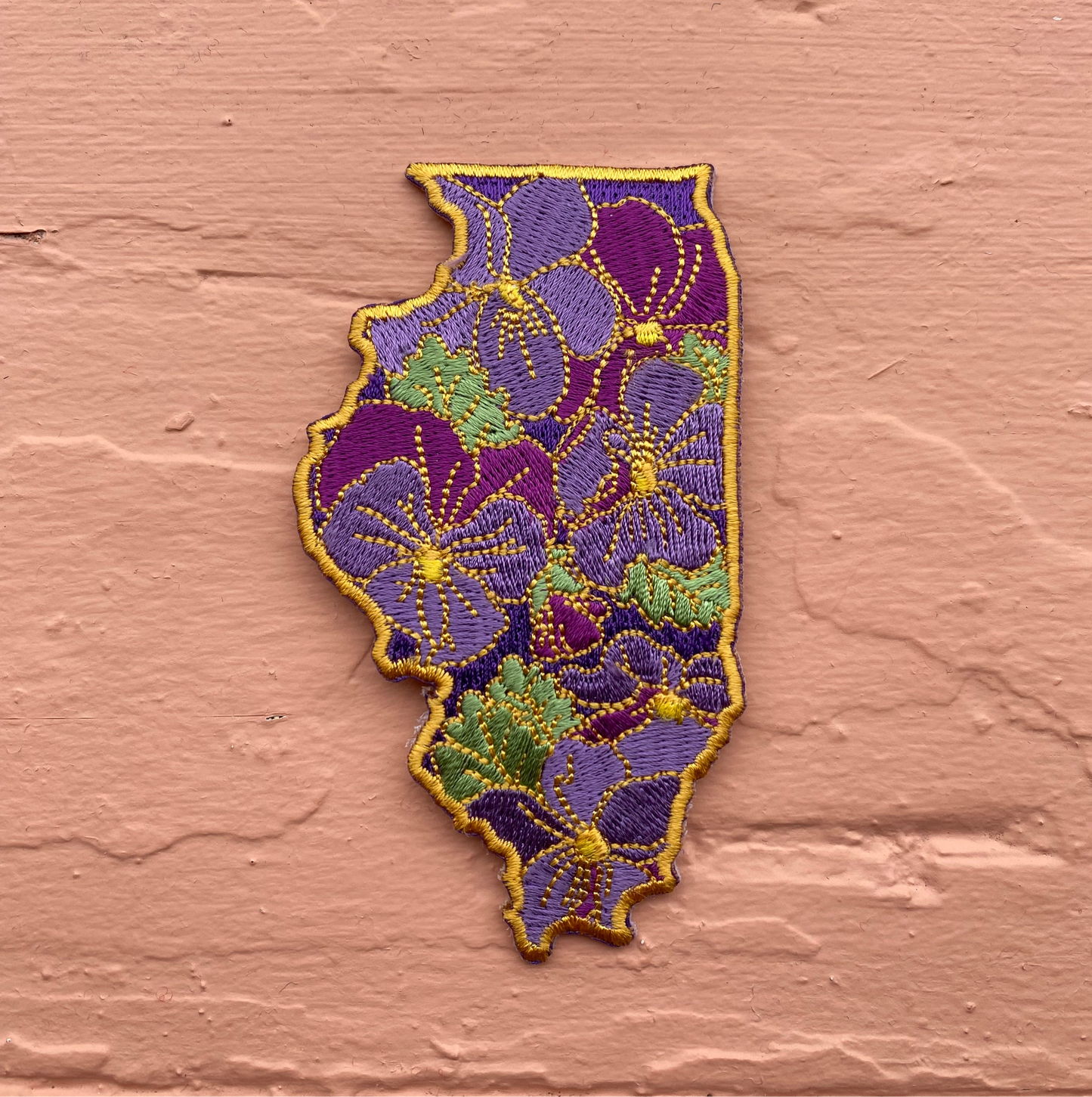 Illinois Violet - State Flower Embroidered Patch