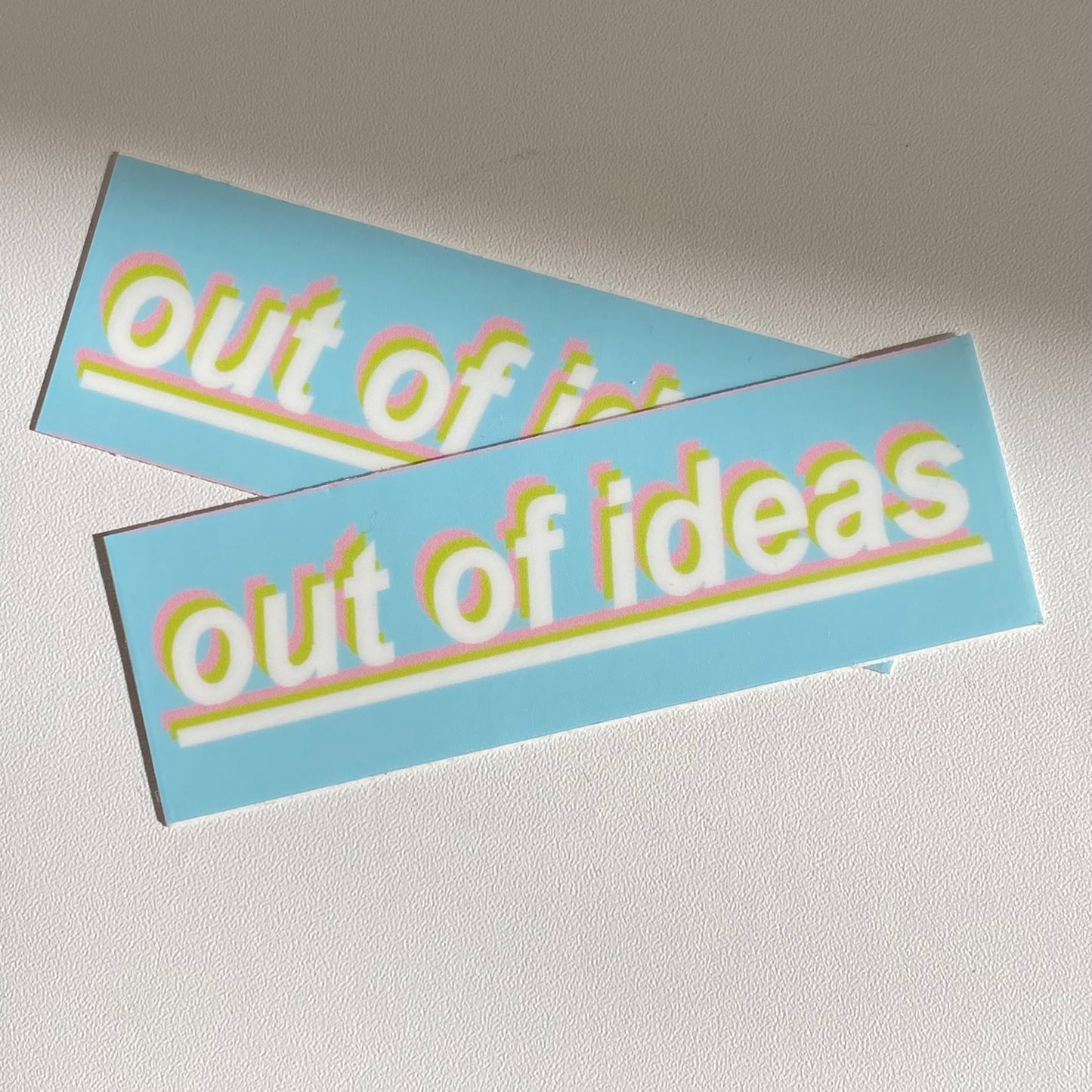 Out of Ideas Vinyl Sticker