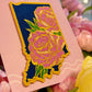 Indiana Peony v 1.5 - State Flower Embroidered Patch