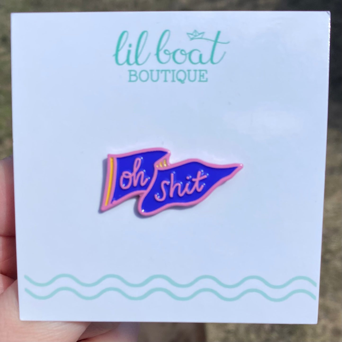 Oh Shit Enamel Pin - Two Variants - Mini Moods Vol. 2 Hard Enamel Soft Enamel