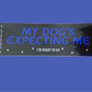 My Dog's Expecting Me - Bumper Sticker - Djo Gloom