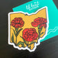 OHIO Carnation Sticker
