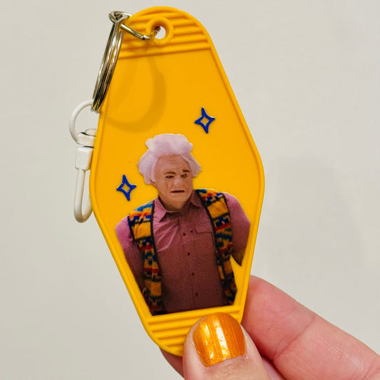 I Don't Even Want To Be Around Motel Keychain