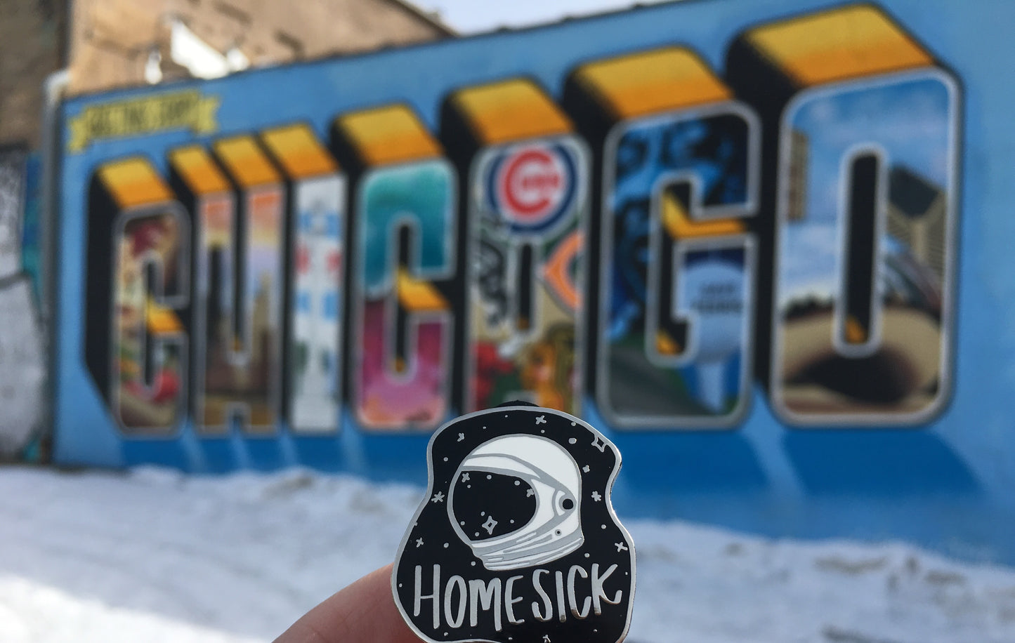 Homesick Enamel Pin - Black Variant