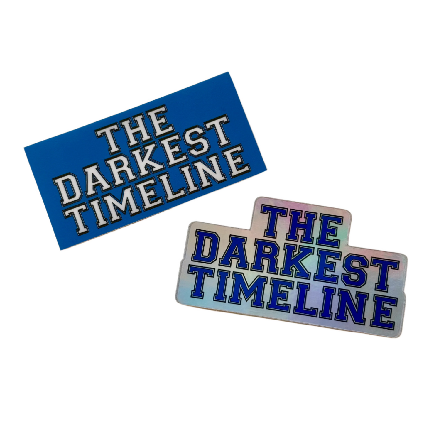 The Darkest Timeline Vinyl Sticker - Blue Variant