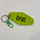 brat Motel Keychain