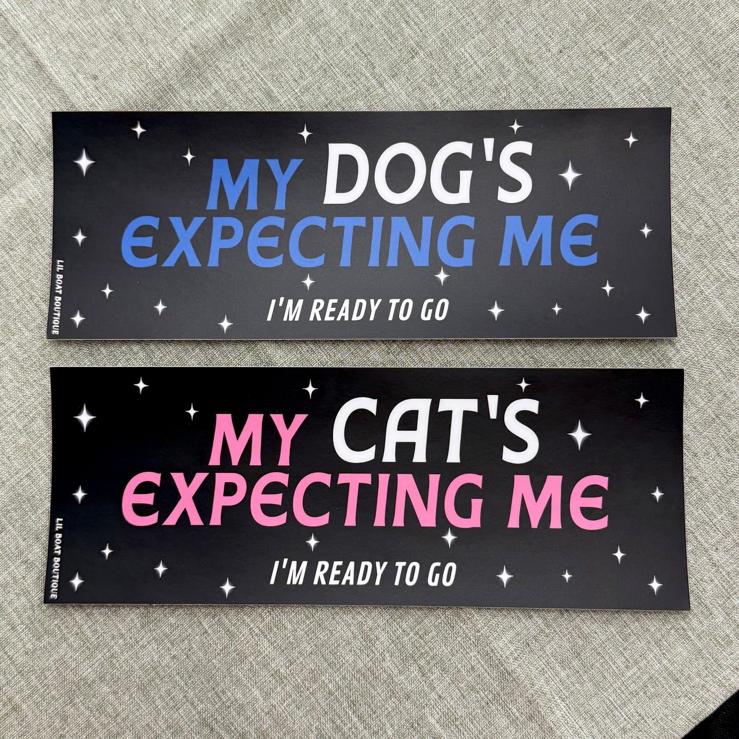 My Cat's Expecting Me (matte) - Bumper Sticker