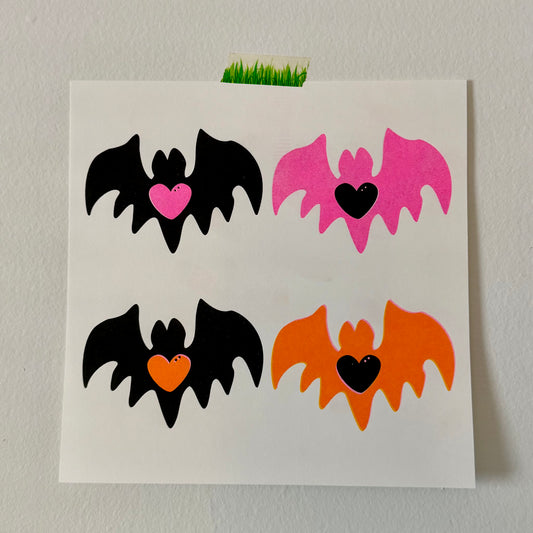 Freakin’ Bats Risograph Test Print