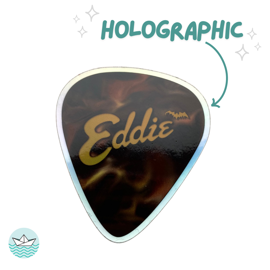 Eddie Holographic Sticker Guitar Pick