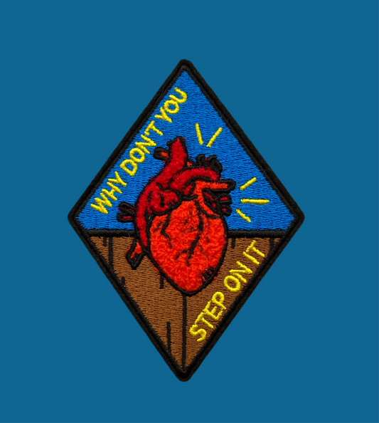 Heart Is On The Floor - Patch - Discontinued Design, Donations to Sexual Assault Survivors