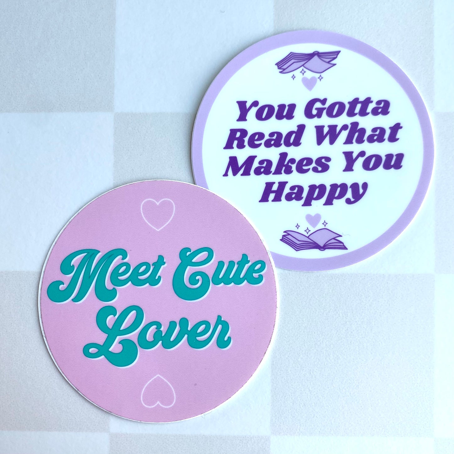 Meet Cute Lover - 3" Round Vinyl Sticker