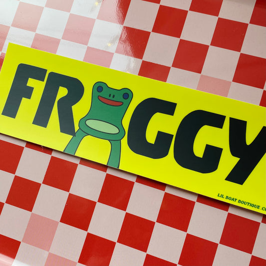 FROGGY- Bumper Sticker - ACNH The Office