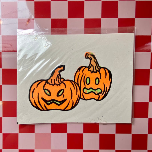 Jack-o-Lantern Buds - Three-Color Screen Print - A2 - PATREON REWARD EXTRA