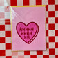 AHHHHHHHH Greeting Card - Cream or Pink