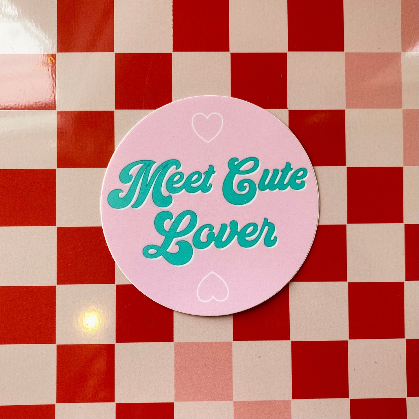 Meet Cute Lover - 3" Round Vinyl Sticker