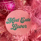 Meet Cute Lover - 3" Round Vinyl Sticker