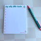 My Silly Little Tasks Notepad + Silly Little Pen Set