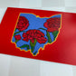 Ohio Scarlet Carnation - 4 x 6" Print - Postcard