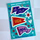 Mini Moods Vinyl Sticker Sheet 4x6" - Oh Shit, Ugh, Ope